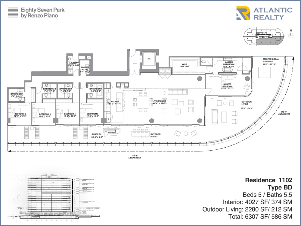 Eighty Seven Park by Renzo Piano New Miami Florida Beach