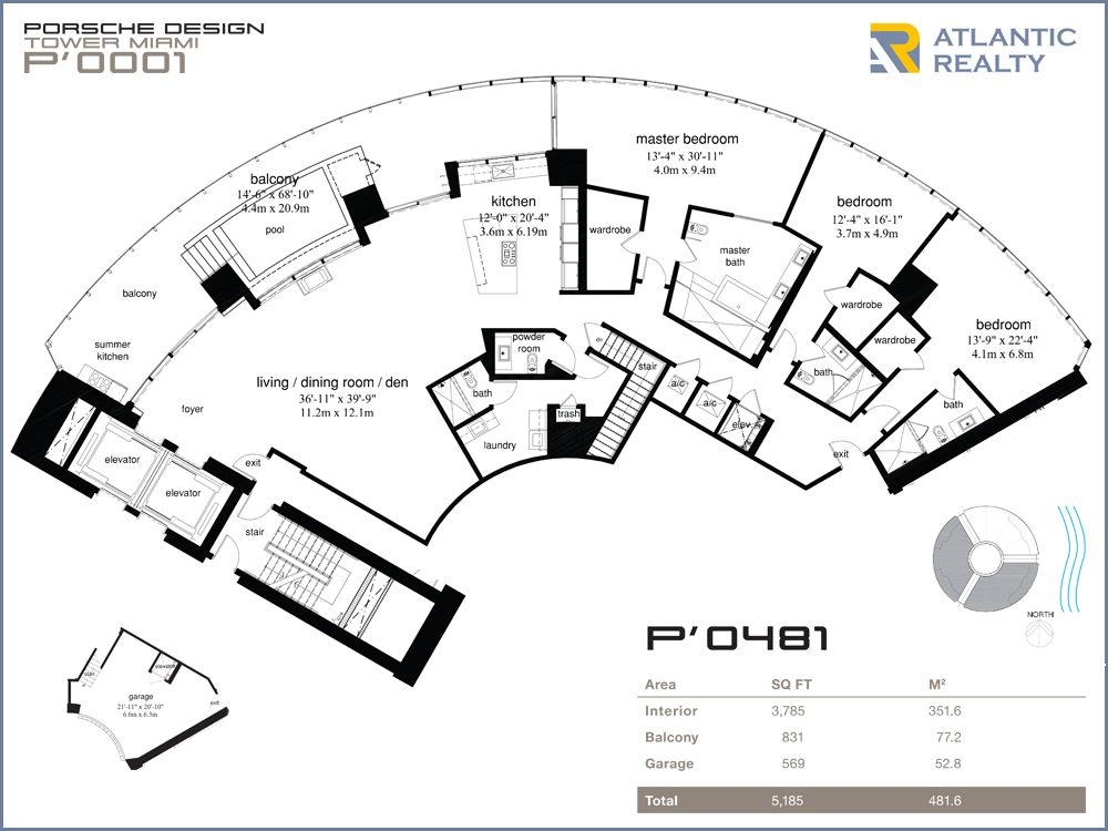 Porsche Design Tower New Miami Florida Beach Homes